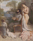 Pin, XIX, Courbet, Gustave,  El Estudio, Detallem M. D' Orsay, Pars, 1855