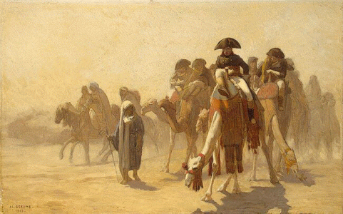 Pin, XIX, Grme, Jean Len, Napolen y su Plana Mayor en Egipto, 1867