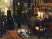 Pin, XIX, Menzel, Adolf von,Meissoniert en el Estudio, M. de Bellas Artes, San Francisco, California, USA, 1880-1889