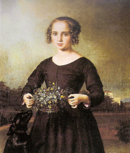 XIX, Rayski, Ferdinand von, Retrato de la joven Lindenau, M. Altenburg, 1840