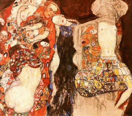 Pin, XX, Klimt, Gustav, The Bride, Simbolismo, 1917-1918