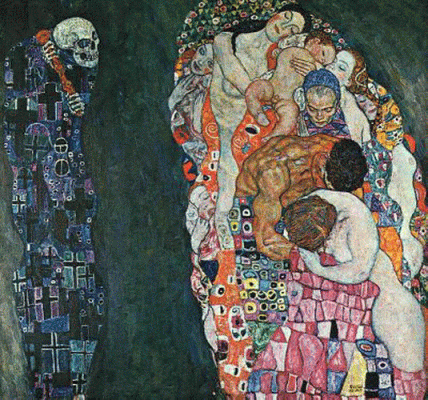 Pin, XX, Klimt, Gustav, Death and life, Sumbolismo, 1916
