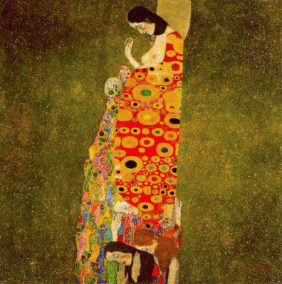 Pin, XX, Klimt, Gustav, Hope II, Simbolismo, 1907-1908