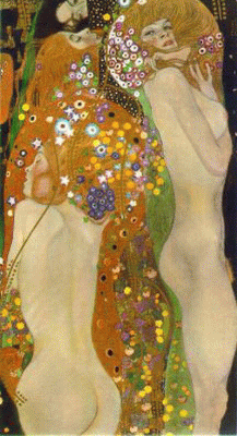 Pin, XX, Klimt, Gustav, Water Serpents II, Simbolismo,  1904-1907