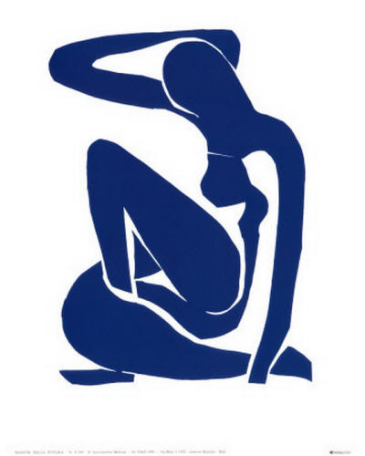 Pin XX Matisse  Henri Desnudo Azul I 1952