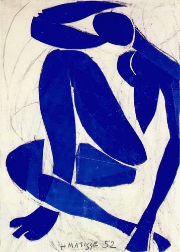 Pin XX Matisse Henri Blue nude IV 1952