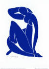Pin XX Matisse Henri Desnudo Azul II 1952