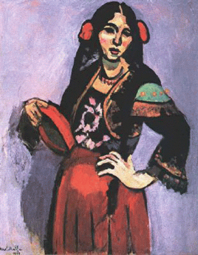 Pin XX Matisse Henri Mujer Espaola con Pandereta 1909
