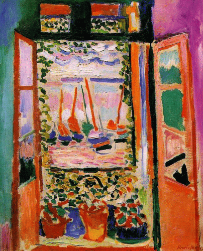 Pin XX Matisse Henri Open  Window 1905
