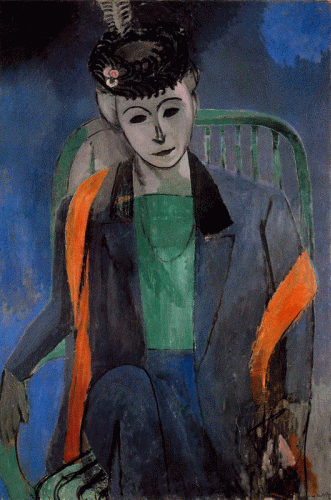 Pin XX Matisse Henri Retrato de la Mujer del Artista 1913