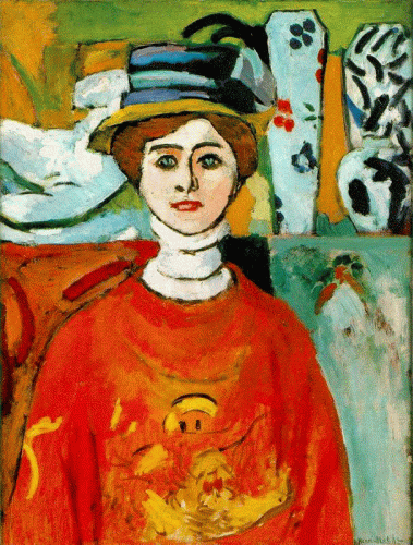 Pin XX Matisse Henri The Girl with Green Eyres 1908