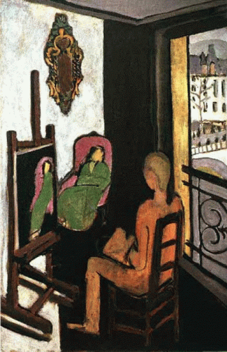Pin XX Matisse Henri The Painter And His Model 1917