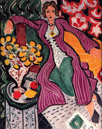 Pin XX Matisse Henri Woman in a Purple Coat 1937