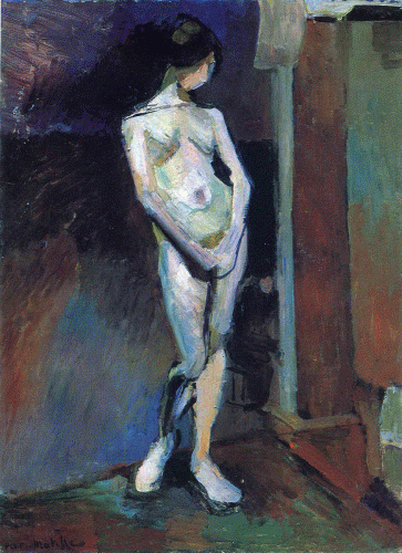 Pin XX Matisse Henry Standing Model o Desnudo Tate Gallery Londres RU 1900-1901
