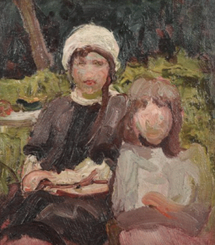 Pin Matisse Henry Estudio de Madre e Hija Sentadas 1879-1891
