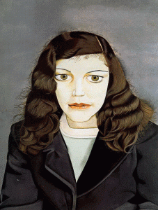 Pin, XX, Freud, Lucien, Girl a dark jacket, Col. privada, 1947