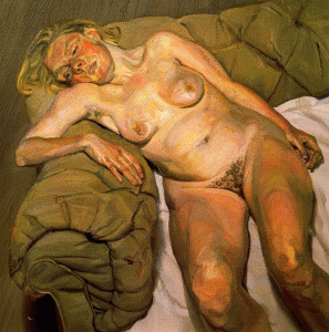 Pin, XX, Freud, Lucien, Blond girl nigh portrait, Col. privada, 1980-1985