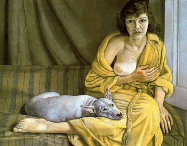 Pin, XX, Freud, Lucien, Girl with a white dog, Tate Gallery, London, 1951-1952