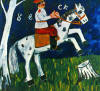 Pin, XX, Larionov, Michael, Soldado a caballo, Tate Gallery, Londres, RU, 1908