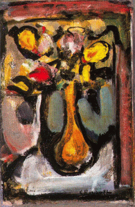 Pin, XX, Roault, Georges, Ramillete de Flores en un Vaso Amarillo, 1939