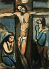 Pin, XX, Rouault, Georges, Cristo en la Cruz, Antigua Coleccin Hahnloser, 1914