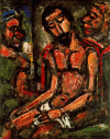 Pin, XX, Rouault, Georges, Cristo Ultrajado, MOMA, N. York, USA, 1932