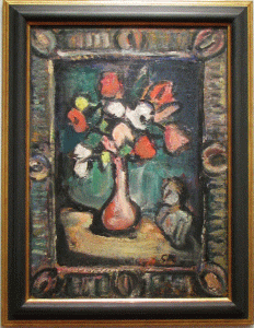 Pin, XX, Rouault, Georges, Stil life with flowers 1939