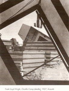 Arq, XX, Lloyd, Wright, Frank, Acolillo Camp, detalle, Arizona, 1927