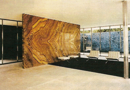 Arq, XX, Mies van der Rohe, Ludwig, Pabelln alemn, interior, Exposicin Internacional, Barcelona, 1929
