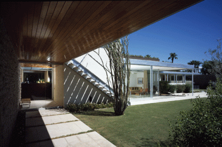 Arq, XX, Neutra, Richard, Kauffmann House, interior, Palm Spring, California, USA, 1946