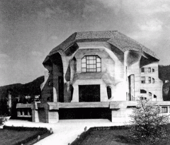 Arq, XX, Steiner, Rudolf, Goetheanum II. Antroposofa Arquitectnica, Dornach, Suiza, 1924-328