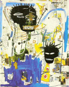 Pin, XX, Basquiat, Jean Michel, ISBH, collage, Col. privada, 1985
