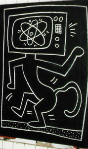 Pin, XX, Basquiat, Jean Michel, Pintura en el metro de N. York, 1983