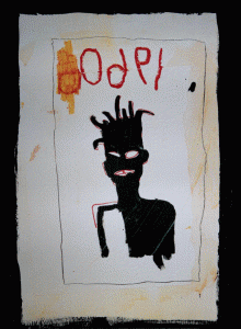 Pin, XX, Basquiat, Jean Michel, Lmina segn obra de 1960