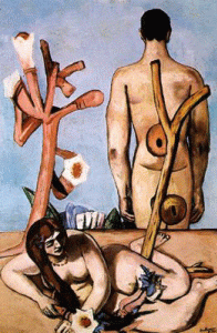 Pin, XX, Beckmann, Max, Hombre y mujer, 1932