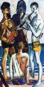 Pin, XX, Beckmann, Max, Muchachos Junto al mar, 1943