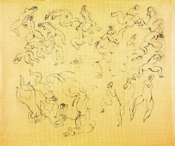 Pin, XX, Fautrier, Jean, Estudio de desnudos, 1944-1945