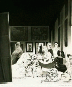 Pin, XX, Hamilton, Richard, Picasso Interpretacin de Las Meninas, 1973