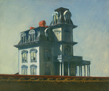 Pin, XX, Hopper, Edward, Casa junto a la va del tren, 1925