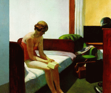 Pin, XX, Hopper, Edward, Habitacin de hotel, 1931