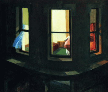Pin, XX, Hopper, Edward. Night windows, 1928