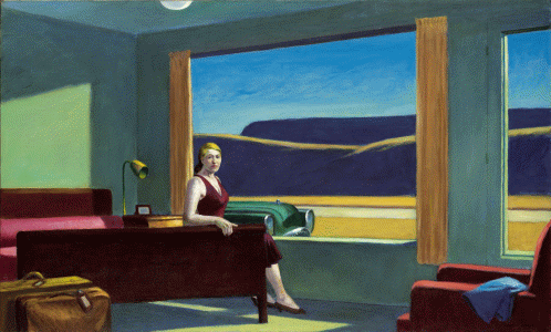 Pin, XX, Hopper, Edward, Western motel, 1947
