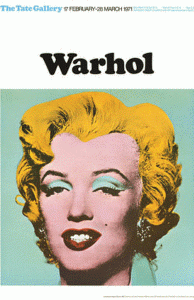 Pin, XX, Warhol, Andy, Retrato de Marylin Monroe, Tate Gallery