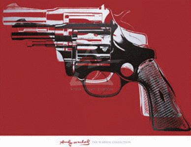 Pin, XX, Warhol, Andy, Revolver Guns, 1981-1982