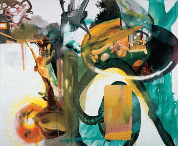 Pin, XXI, Oehlen, Albert, Pedazo, Neoexpresionismo post-no figurativo, The Saachi Gallery, 2003