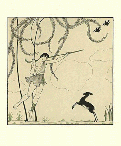 Pin, XX, Barbier, George, Ilustracin basada en los Ballets de Nijinsky, 1913
