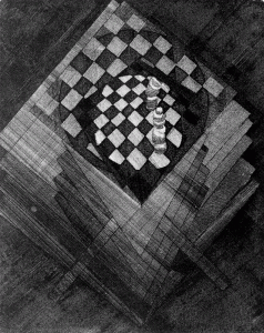 Grabado, XX, Duchamp, Marcel, Chess board, Museum of Art Moderne, N. York, USA, 1920