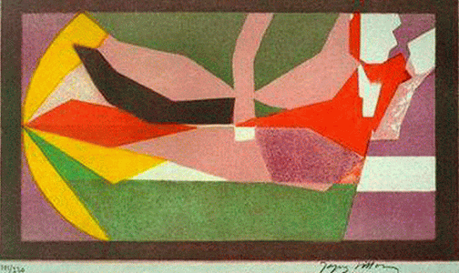 Pin, XX, Duchamp, Marcel, Composicin litogrfica a color, M. de Bellas Artes, San Francisco, USA