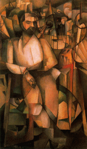 Pin, XX, Gleizes, Albert, El hombre del balcn, Philadelphia Museum of Art, USA, 1912