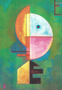 Pin, XX, Kandinski, Vassily,  Upward Peggi, Guggenheim Collection, 1929